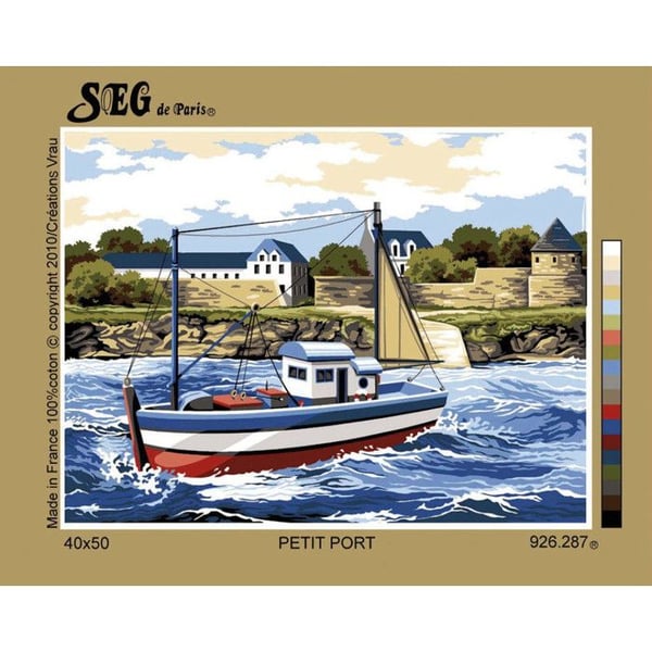 Canevas antik Petit port 40x50cm