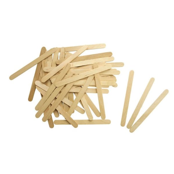 Pinnstickor - Trä - 11,4 cm lång - Kreativa hobbyer - Förpackning med 50 stycken