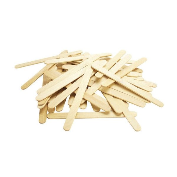 Pinnstickor - Trä - 11,4 cm lång - Kreativa hobbyer - Förpackning med 50 stycken