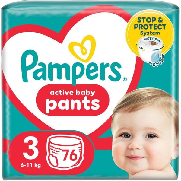 PAMPERS Byxor vel. 3, (76 st), 6-11 kg