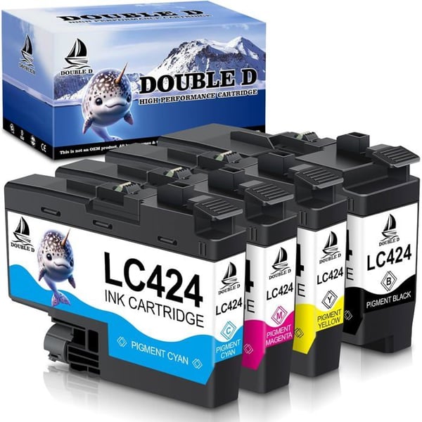 Lc424 Multipack Bläckpatron Kompatibel För Brother Lc424 Lc-424 Lc424Val För Brother Dcp-J1200W Dcp-J1200We Dcpj1200W Dcpj12