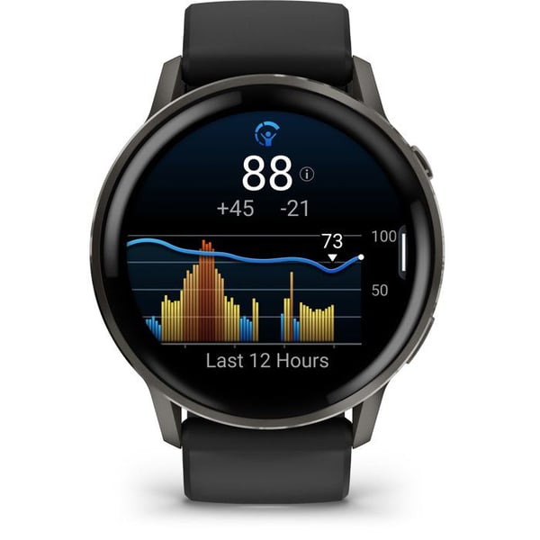 Garmin Venu 4 45mm Svart med Slate + Svart