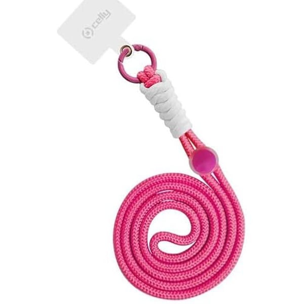 Mobiltelefonrem - CELLY - LACETNYLPKF - Färg: Svart - Material: Nylon - Typ: Hängare