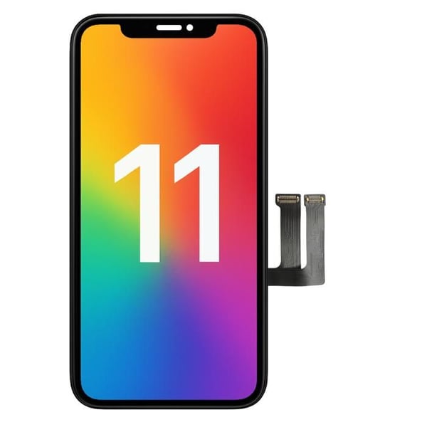 Ersättnings-LCD-skärm för iPhone 11 – Phonillico® monterad pekskärm