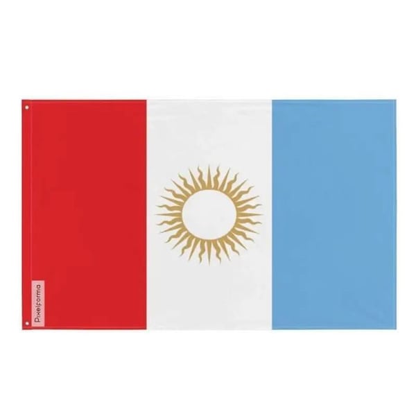 Córdoba-flagg – 192 x 288 cm – Halkskyddande polyester – 2 metalöljett – Inomhus/Utomhus – Pixelforma