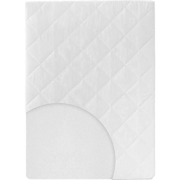 ROBA Baby Playpen Madrass 75 x 100 cm - Avtagbart överdrag - Vit