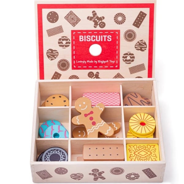 Kakburk (leksak) - BIGJIGS TOYS - Trä kakburk - Assortiment av träkakor - Rollspel - 3+ år