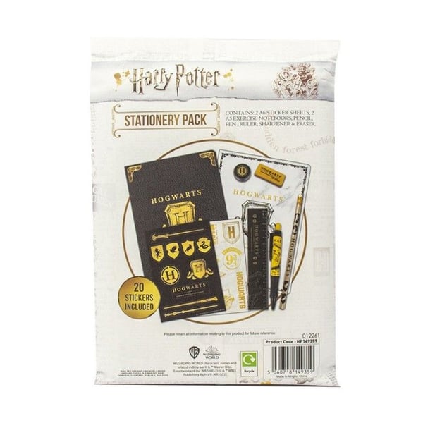 Set med Harry Potter Poudlard-papperi