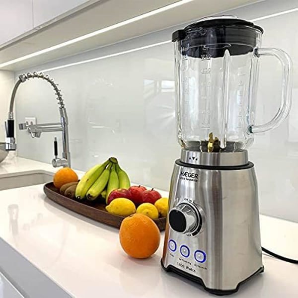 Mixerskål - Haeger - Ultra Smoothie - 1200 W - 1,75 L - Rostfritt stål