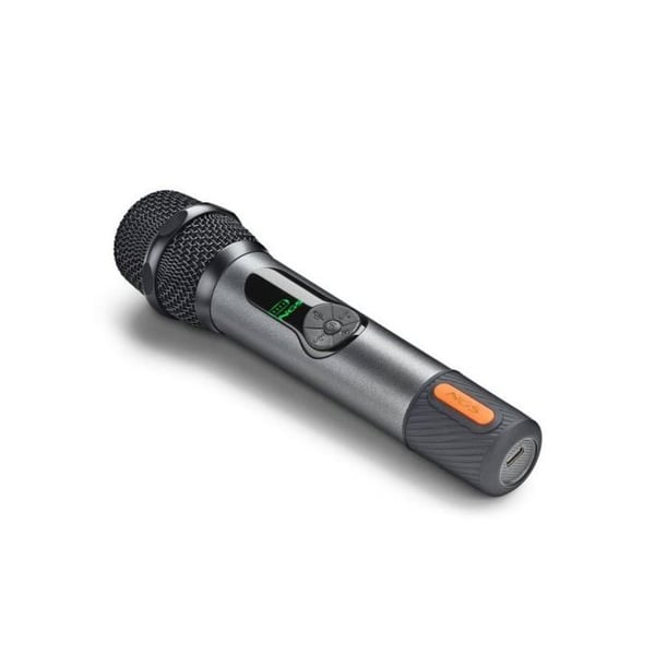 Trådlös NGS-mikrofon 2 4GHz dynamisk med batteri- och dualmottagarskärm