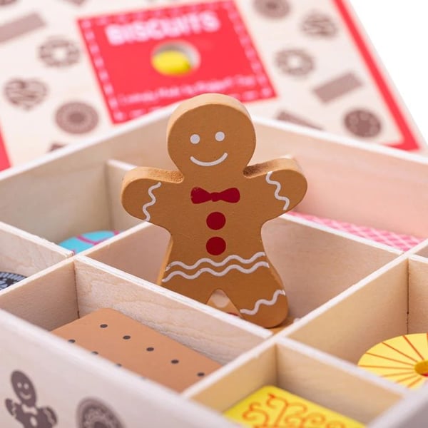 Kakburk (leksak) - BIGJIGS TOYS - Trä kakburk - Assortiment av träkakor - Rollspel - 3+ år