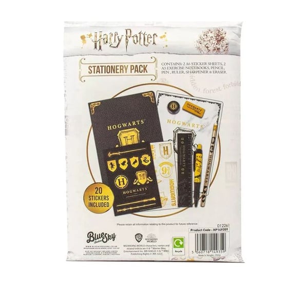 Set med Harry Potter Poudlard-papperi