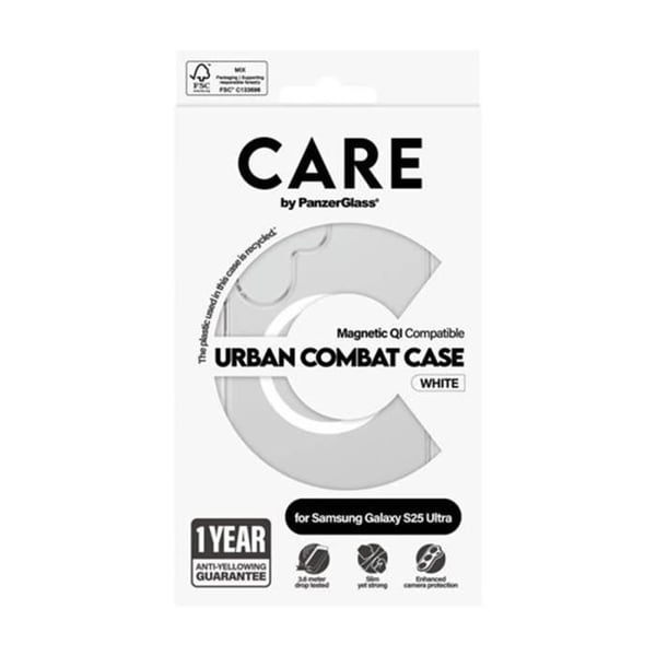 Coque - PANZER GLASS - Galaxy S25 Ultra - Kompatibel Qi - Anti-gulning - Transparent