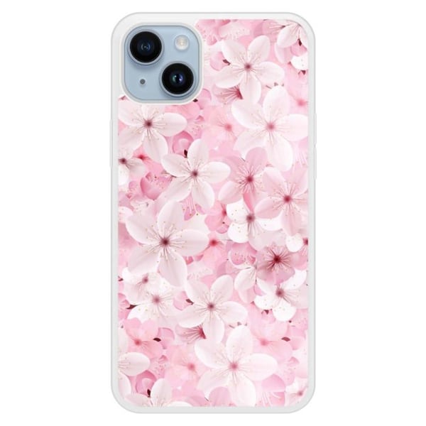 Förstärkt silikonfodral tryckt kompatibelt med Apple iPhone 14 Plus Sakura