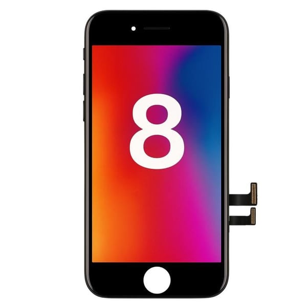 Ersättnings-LCD-skärm för iPhone 8 – Monterad pekskärm Phonillico®