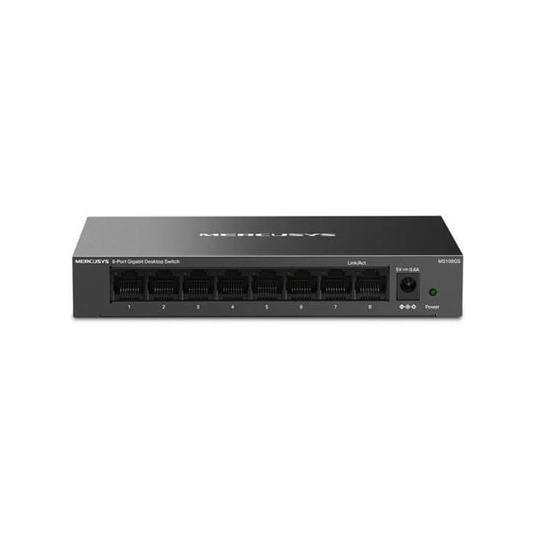 Gigabit Ethernet-switch - MERCUSYS - MS108GS - 8 portar - Metallchassi - Tyst