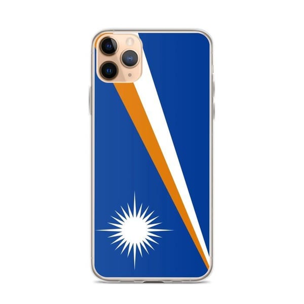 Mobilskal - PIXELFORMA - Flagga Marshallöarna - Kompatibel med iPhone 11 Pro Max - Mjuk - Hållbar