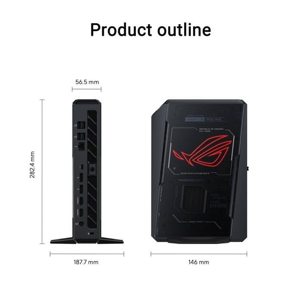 Mini PC - ASUS - NUC 15 ROG Jean - Intel Core Ultra 9 - 32 GB RAM - RTX 5070 Ti