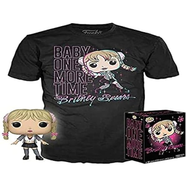 Figur och T-shirt - FUNKO - Britney Spears - Baby One More Time - Storlek L - Exklusiv