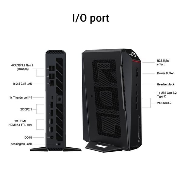 Mini PC - ASUS - NUC 15 ROG Jean - Intel Core Ultra 9 - 32 GB RAM - RTX 5070 Ti