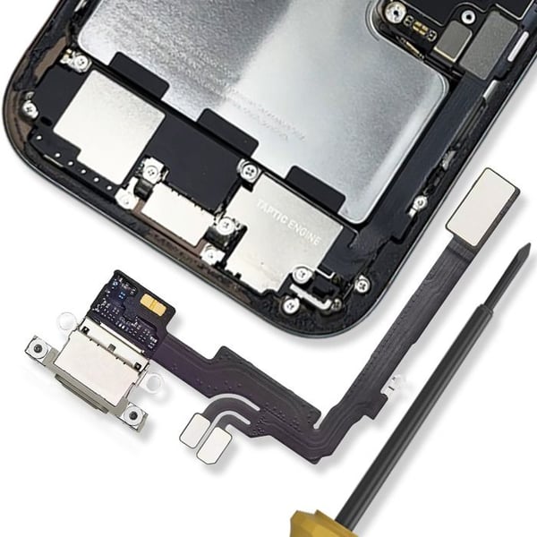 USB-C laddningskontakt för iPhone 16 Pro Grå
