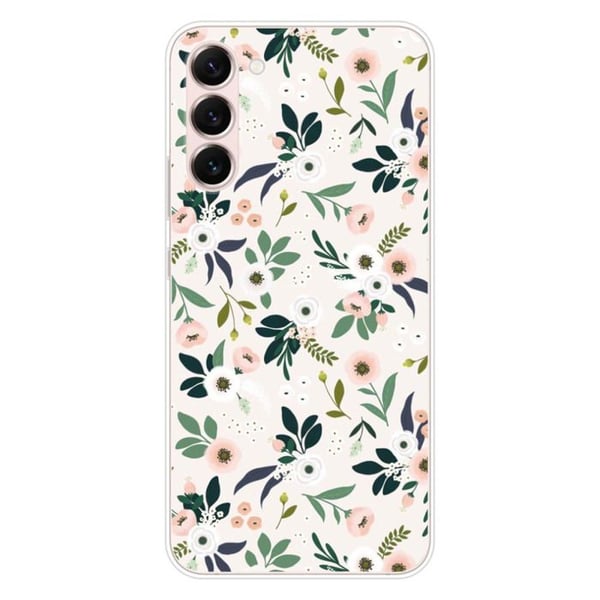 Coque i silikon med tryck kompatibel med Samsung Galaxy S23 Plus Blommor