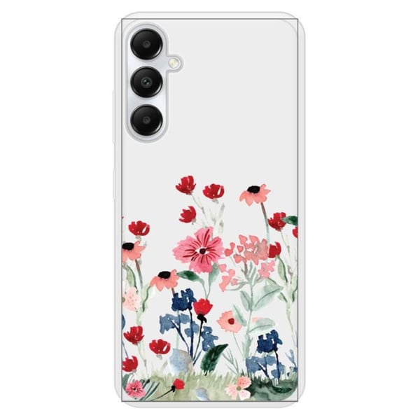 Silicone förstärkt case med blommönster kompatibel med Samsung Galaxy A05S Vår i blommor