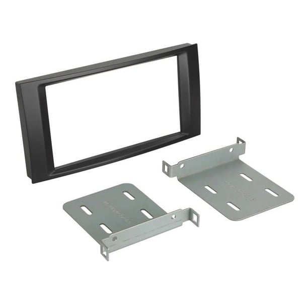 2-DIN radiofäste kompatibelt med VW T5 2003-2015/Touareg 2003-2010 svart