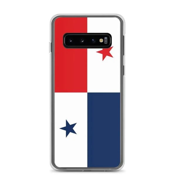 Telefonfodral – Panama Flagga – Kompatibel med Samsung Galaxy S10 – Mjuk Fodral – Stötsäker och Motståndskraftig – Pixelforma