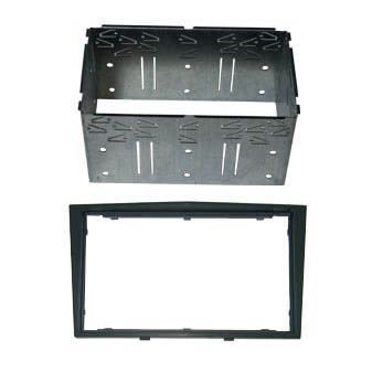 Dubbel DIN bilstereo anslutningsadapter - AUTOLEADS - Opel Corsa 2006 - 2 DIN - mörkgrå - metallbur