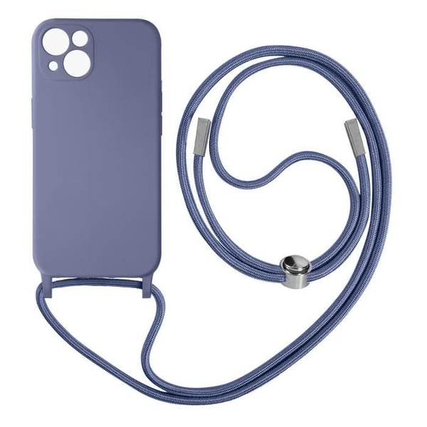 Skal med Snöre - AVIZAR - Apple iPhone 13 - Semi-styv - Nylon Snöre 80cm - Lavendel