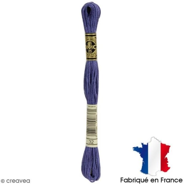 Broderigarn - DMC - Mouliné Spécial - Nystan 8 m - Färg 32 - Bomull