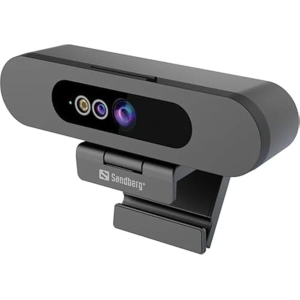 Webbkamera - SANDBERG - Face-ID-webbkamera 2 - 1080p - USB-kabel - Svart