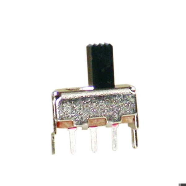 Brytare - ELECTRO DH - 2p / 1c - Kretskortsterminaler - Svart knapp