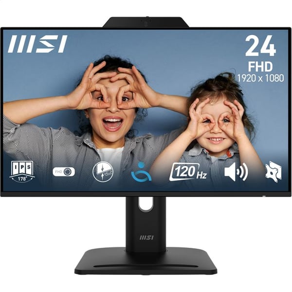 PC-skärm - MSI - Pro MP242PMG - 23.8 tum - Full HD 1920x1080 - LCD Svart