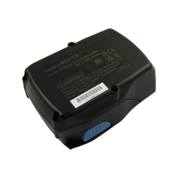 Li-ion-batteri 21.6V - AVIZAR - TE 2-A22 - 3000mAh - Kompatibel med Hilti - Förlängd driftstid