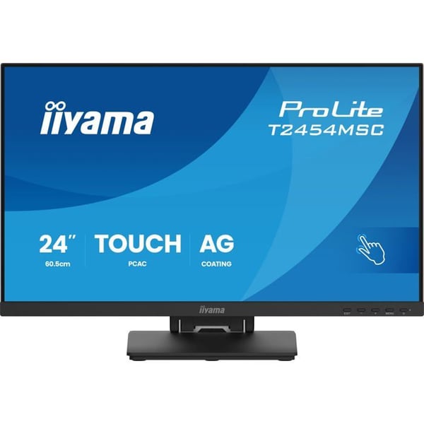 PC-skärm - iiyama - ProLite T2454MSC-B3AG - 23,8" Full HD - 10 punkters Multitouch - IPS - Svart