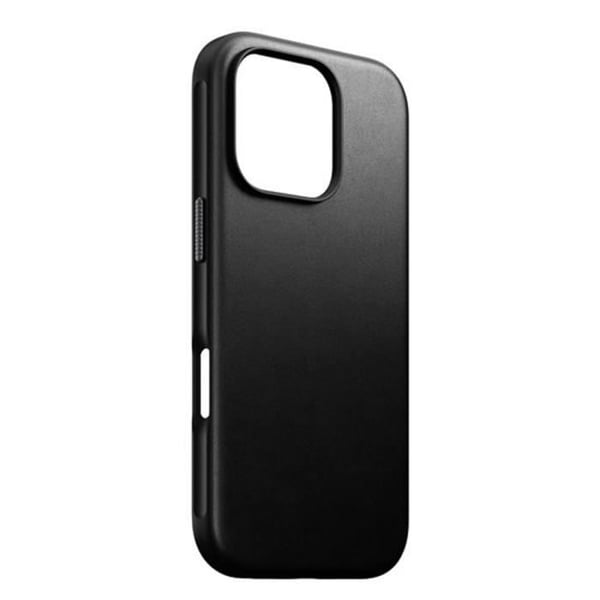 iPhone 16 Pro-skal - NOMAD - Stötsäkert läder - Svart - MagSafe-kompatibel - Stötsäker