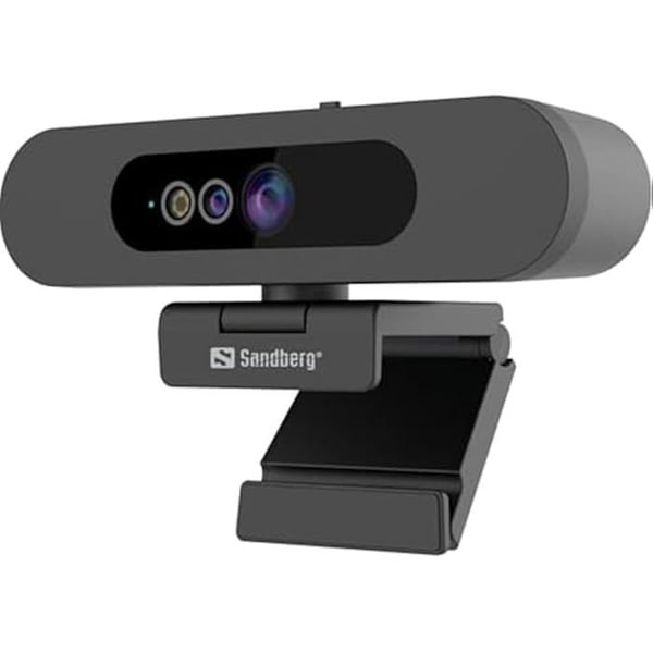 Webbkamera - SANDBERG - Face-ID-webbkamera 2 - 1080p - USB-kabel - Svart