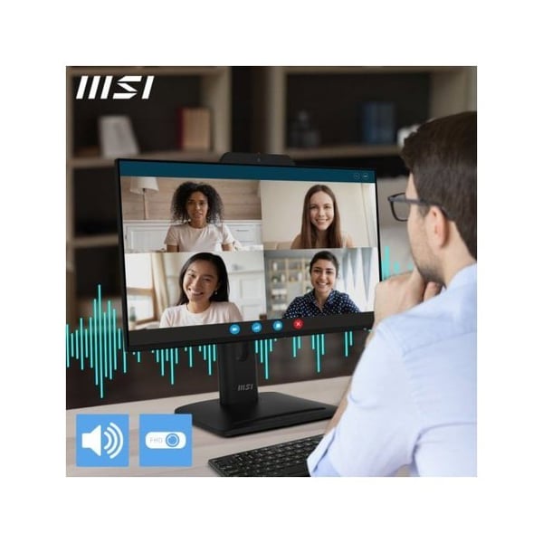 PC-skärm - MSI - Pro MP242PMG - 23.8 tum - Full HD 1920x1080 - LCD Svart
