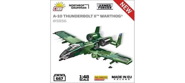 Maquette - COBI - A10 THUNDERBOLT II WARTHOG - 585 delar - Plast - Att montera själv