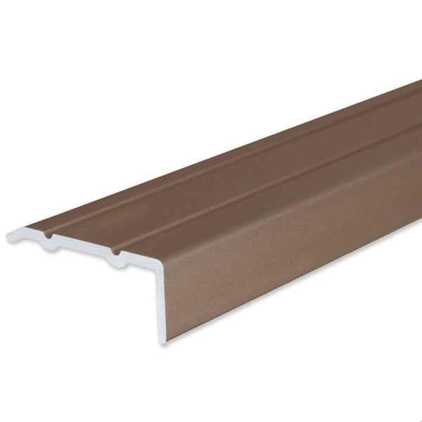 PROVISTON Anodiserad aluminiumhörnlist bronsljus l 24,5 mm H 10 mm L 1000 mm självhäftande