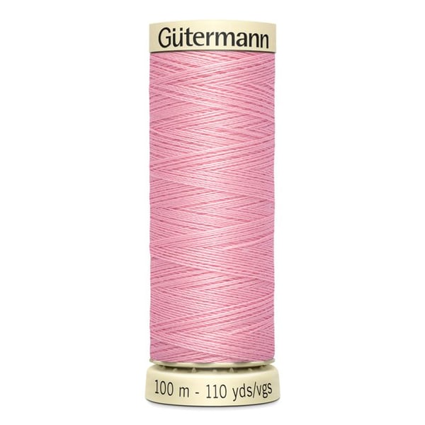 Paket med 5 spolar 100m Tråd 100% polyester Gutermann Ref 788988 - Att 43 - kamérosa