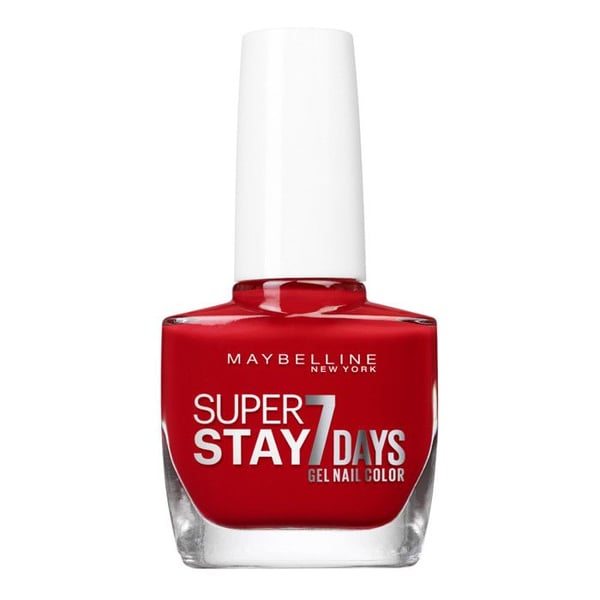 Nagellack - MAYBELLINE NEW YORK - Superstay 7 Dagar - N°08 Röd Passion - 10ml - Gel-effekt