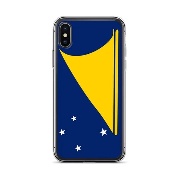 Telefonfodral – Tokelau flagga – Kompatibel med iPhone XS Max – Mjukt fodral – Stötsäkert och tåligt – Silikon – Pixelforma
