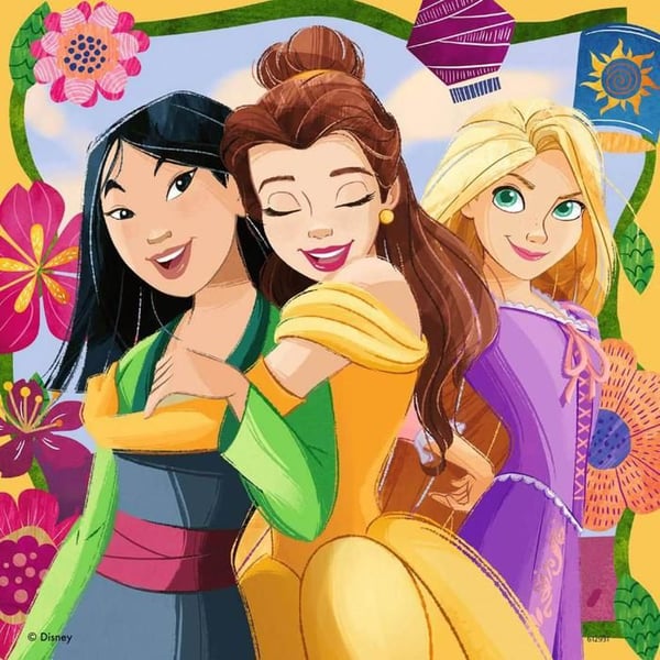 Pussel 3 x 49 bitar: Disney-prinsessor: Flickkraft!