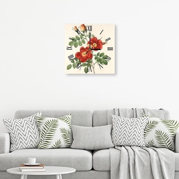 Legendarte - Balsamrosa Väggklocka cm. 30x30