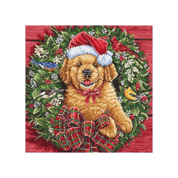 LetiStitch korsstygnsset - Julvalp 26x26 cm
