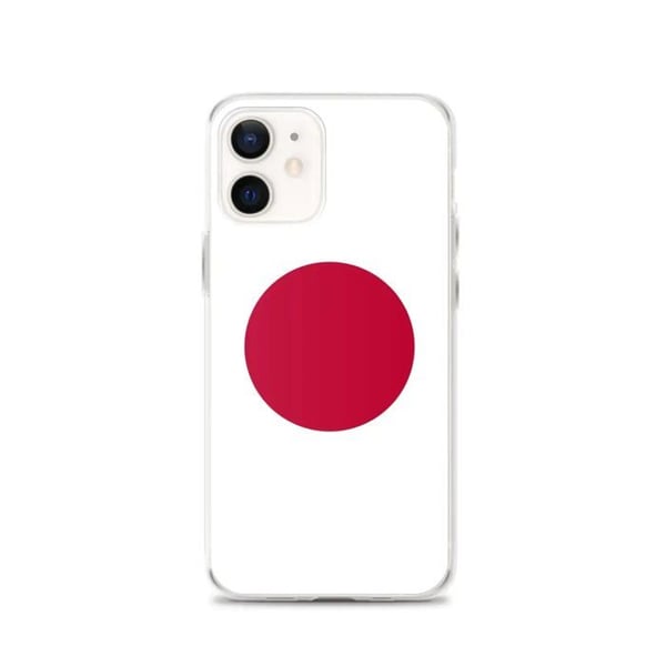 Telefonfodral - PIXELFORMA - Japans flagga - Kompatibel med iPhone 12 - Mjuk - Hållbar