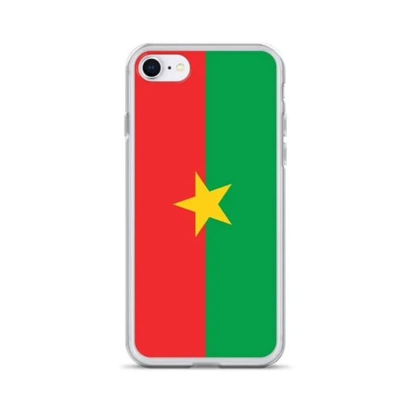 iPhone-fodral - Flerfärgad - Burkina Faso Flagga - Elastisk - TPU - Kompatibel med iPhone 7